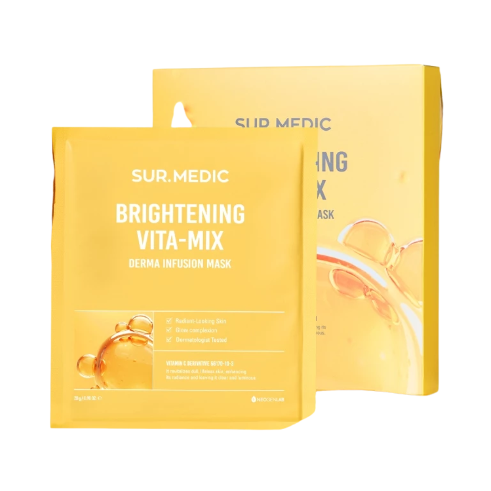  Mặt Nạ Dưỡng Sáng, Mờ Thâm Sur.Medic+ Derma Infusion Mask Brightening Vita-Mix 28g 
