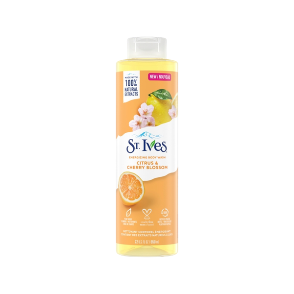 Sữa Tắm Tẩy Tế Bào Chết St.Ives Citrus & Cherry Blossom Hydrating Body Wash 650ml