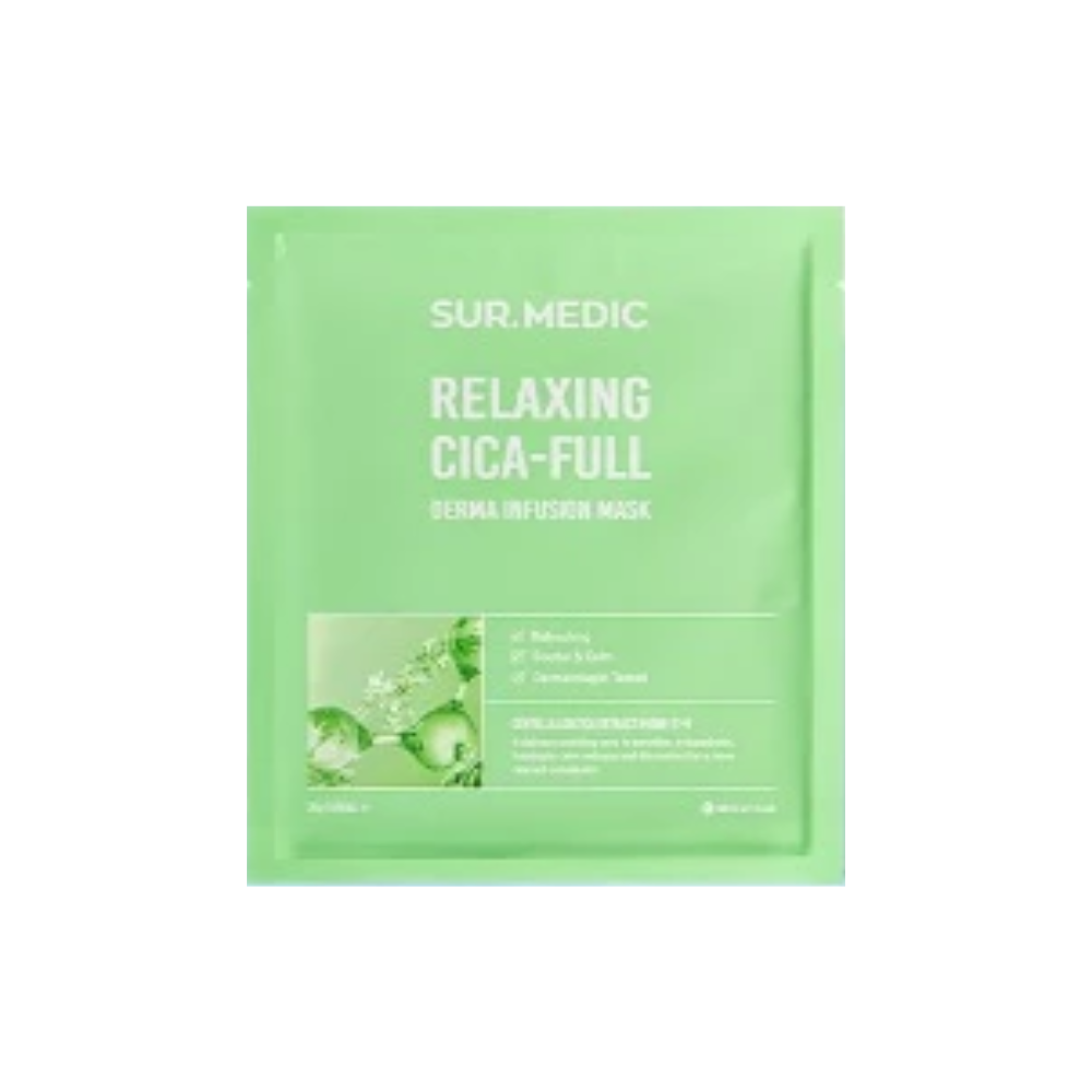  Mặt Nạ Làm Dịu Da Sur.Medic+ Derma Infusion Mask Relaxing Cica-Full 28g 