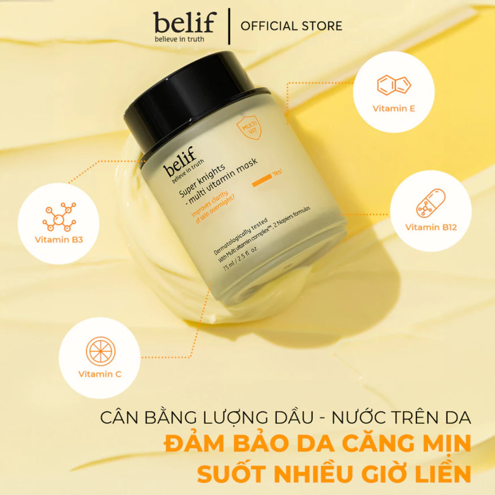  Mặt Nạ Ngủ Dưỡng Sáng Da Belif Super Knight Multi Vitamin Mask 30ml 