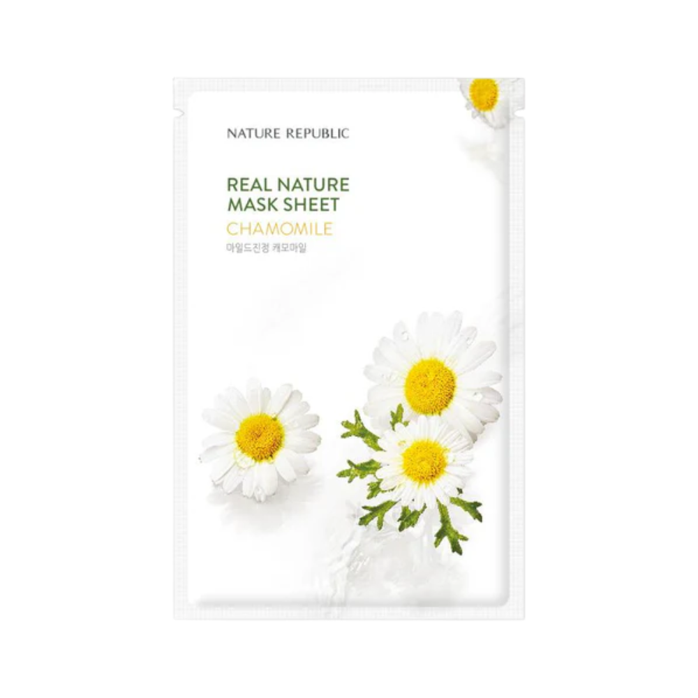  Mặt Nạ Chiết Xuất Hoa Cúc Làm Dịu Da Nature Republic Real Nature Chamomile Mask Sheet 23ml 