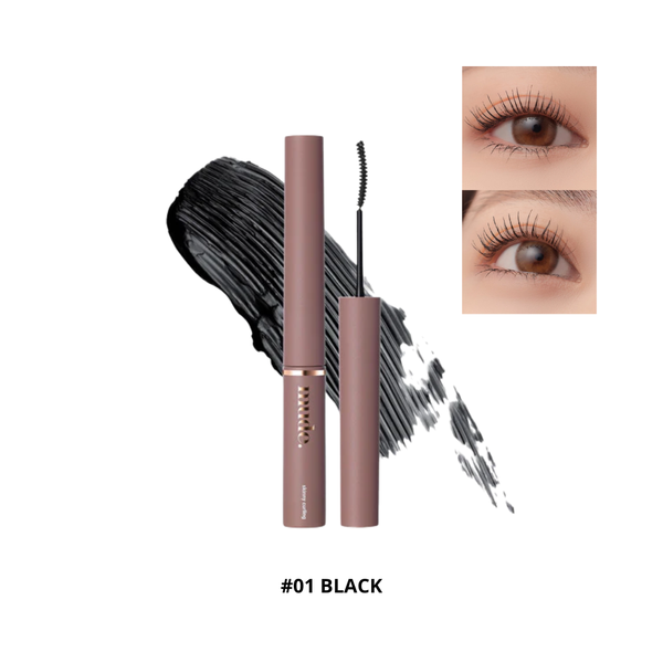 Mascara Làm Cong, Dài & Dày Mi Mude Inspire Skinny Curling Mascara #01 Black