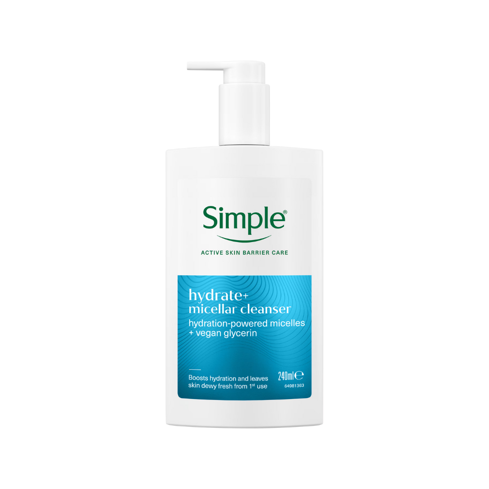  Sữa Rửa Mặt Dưỡng Ẩm Dành Cho Da Khô Simple Hydrate+ Micellar Cleanser 240ml 