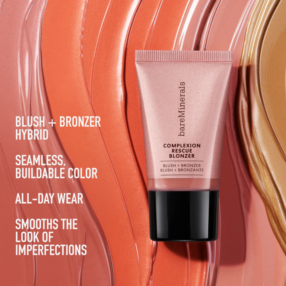  Má Hồng + Tạo Khối Mini Bareminerals Complexion Rescue Blonzer #Kiss Of Mauve 