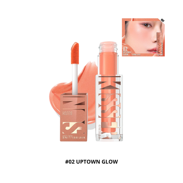 Má Hồng Dạng Kem Maybelline Sunkisser Multi-Use Liquid Blush And Bronzer #02 Uptown Glow