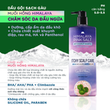  Dầu Gội Sạch Gàu, Cho Da Đầu Ngứa Himalaya Pink Salt Anti-Dandruff Shampoo Itchy Scalp Care 650ml 