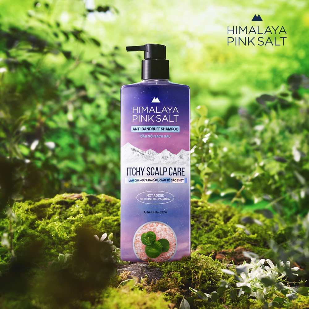  Dầu Gội Sạch Gàu, Cho Da Đầu Ngứa Himalaya Pink Salt Anti-Dandruff Shampoo Itchy Scalp Care 650ml 