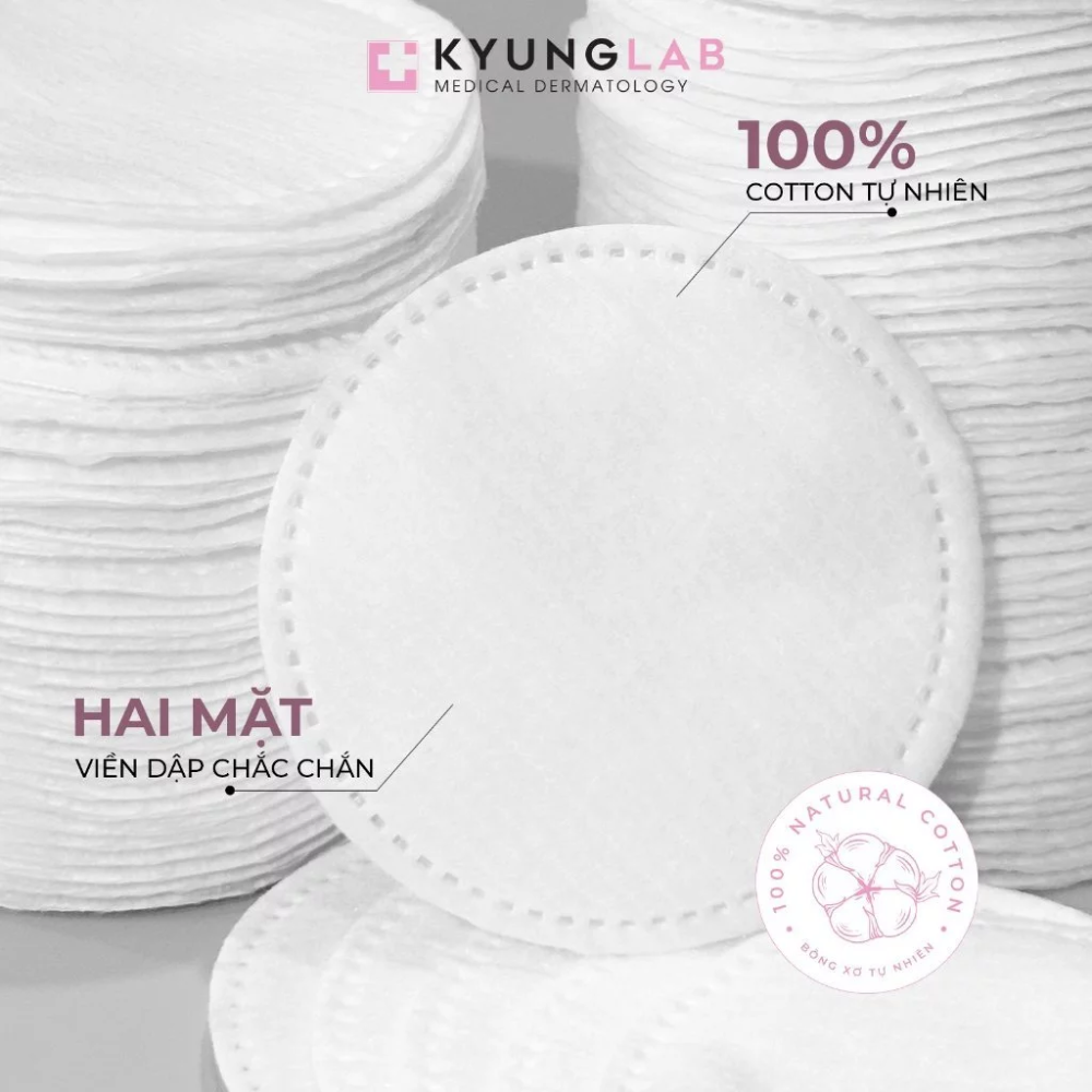  Bông Tẩy Trang Kyunglab Natural Cotton Pads 120 Miếng 