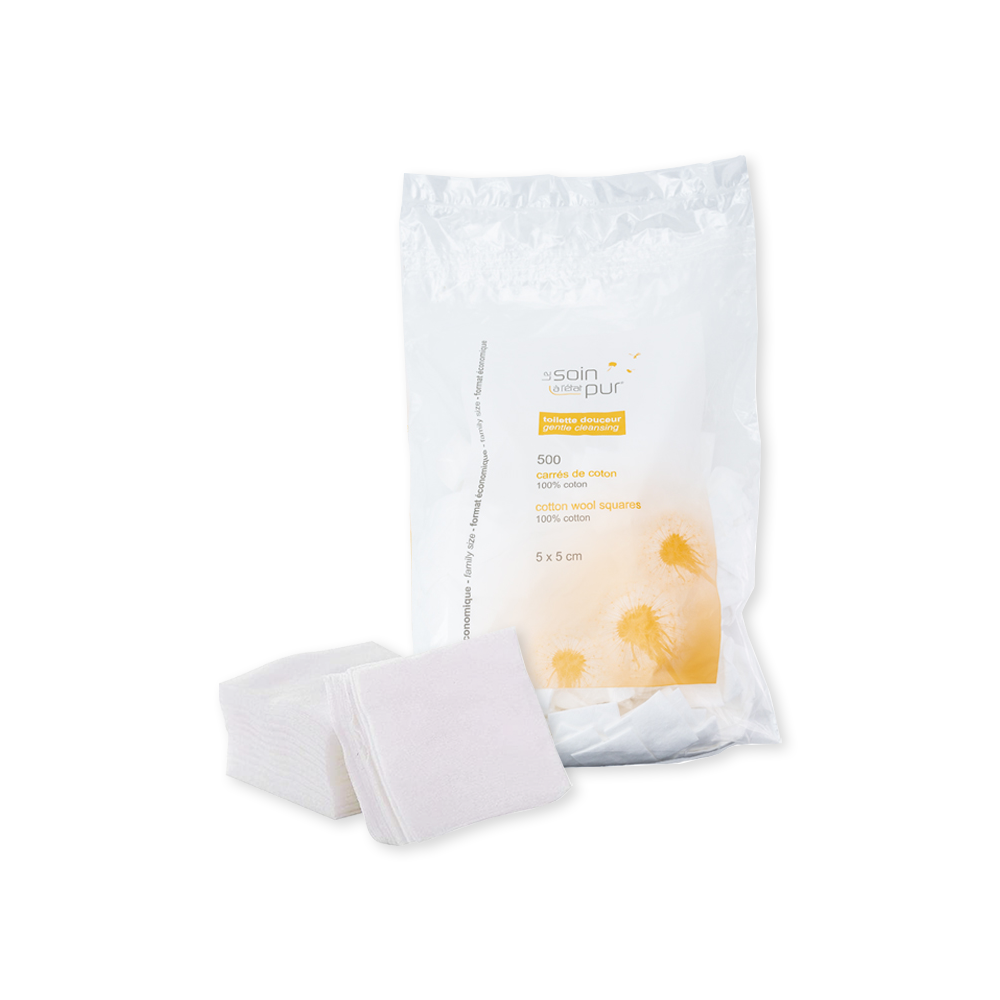  Bông Tẩy Trang Tetra Le Soin Laretat Pur 500 Miếng 