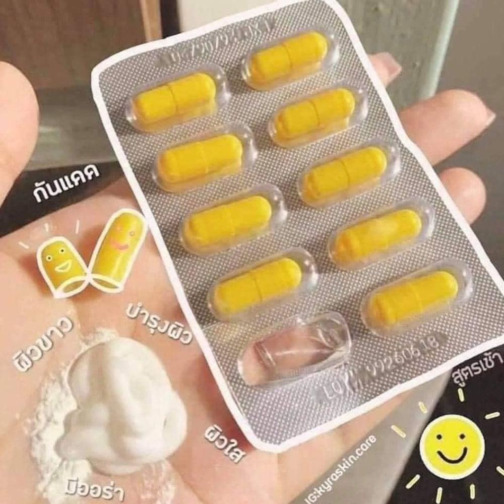  Viên Bột Kích Trắng Da Ban Ngày Kyra Alpha Arbutin 3 Plus+ (Vỉ 10 viên) 