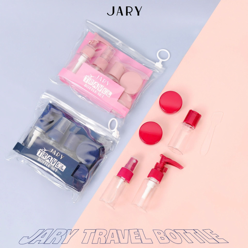  Bộ Chai Lọ Chiết Mỹ Phẩm Jary Travel Bottle Set #04 Màu Đỏ 
