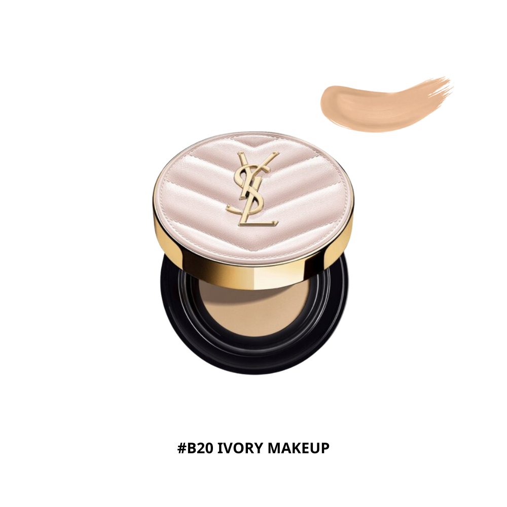  Phấn Nước High End YSL Ladies Touche Eclat Glow Pact Cushion #B20 Ivory Makeup 