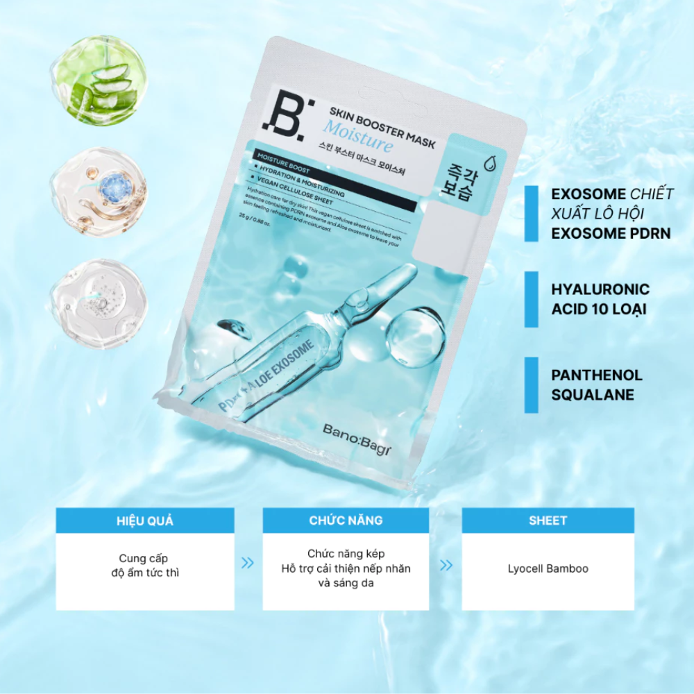  Mặt Nạ Cấp Ẩm, Phục Hồi & Làm Dịu Da Banobagi Skin Booster Mask 25g #Moisture 