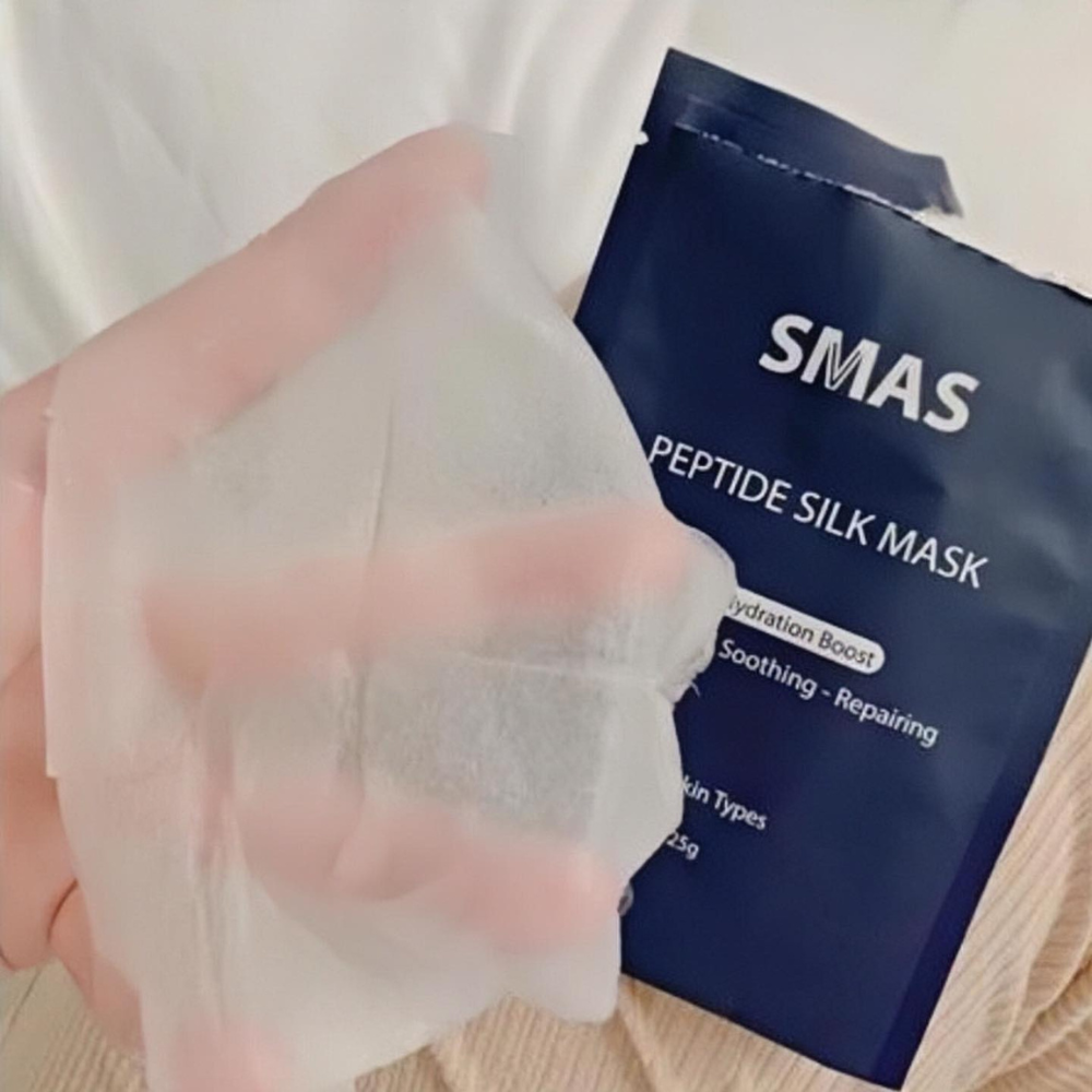  Mặt Nạ Cấp Ẩm, Phục Hồi Da SMAS Peptide Silk Mask 24H Hydration Boost 25g 