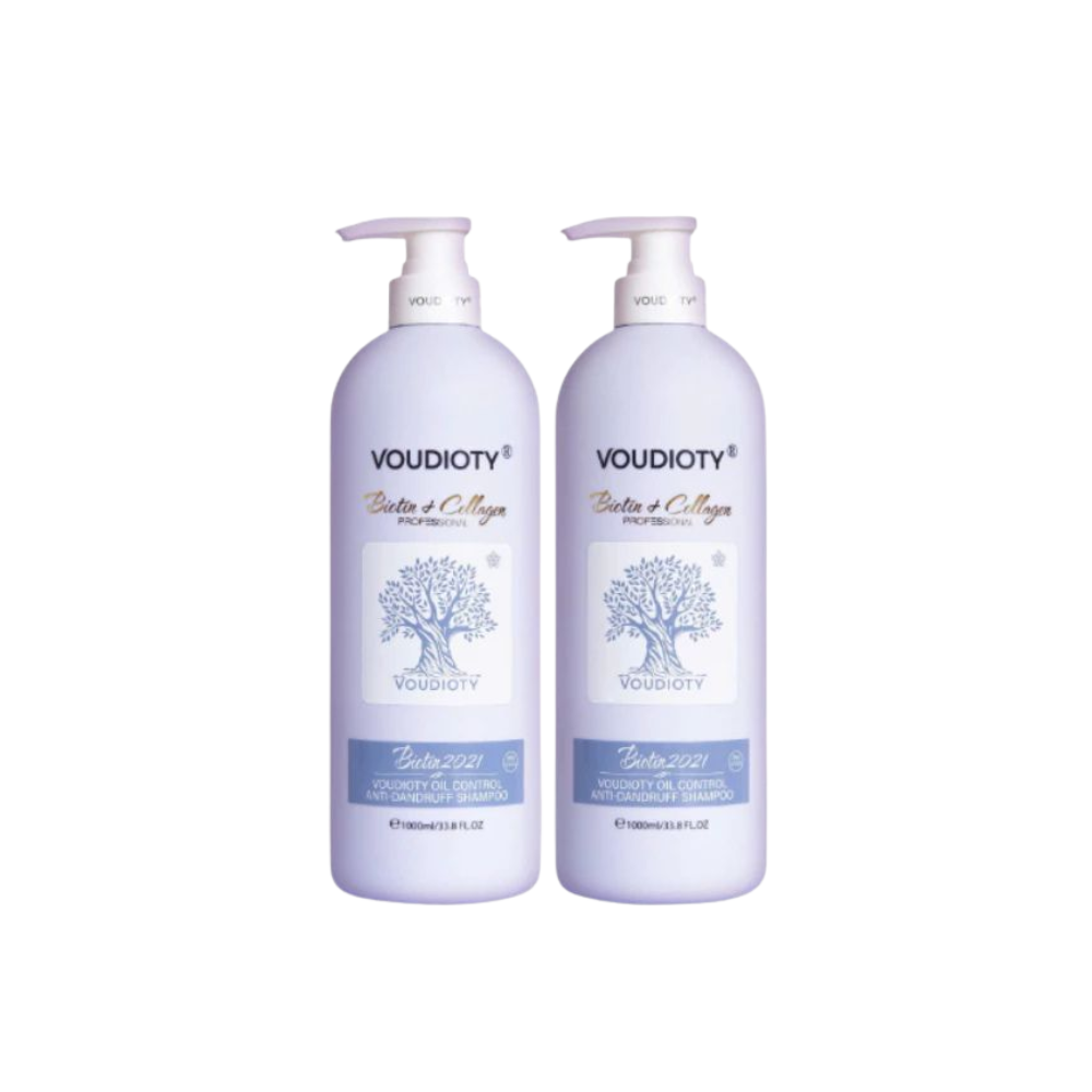  Dầu Gội Xả Biotin & Collagen Anti-Dandruff Voudioty 500ml 