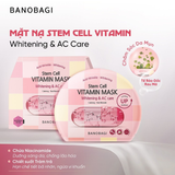  CT - Mặt Nạ Chăm Sóc Da Mụn & Dưỡng Sáng Banobagi Stem Cell Vitamin Mask Whitening & AC Care 30g 