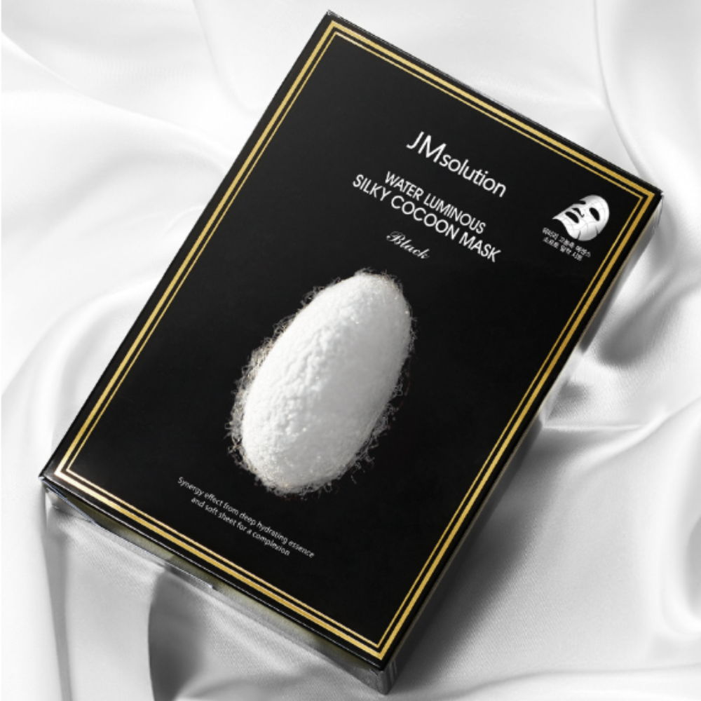  Mặt Nạ Cấp Ẩm, Tăng Độ Đàn Hội Da JM Solution Water Luminous Silky Cocoon Mask Black 35ml 