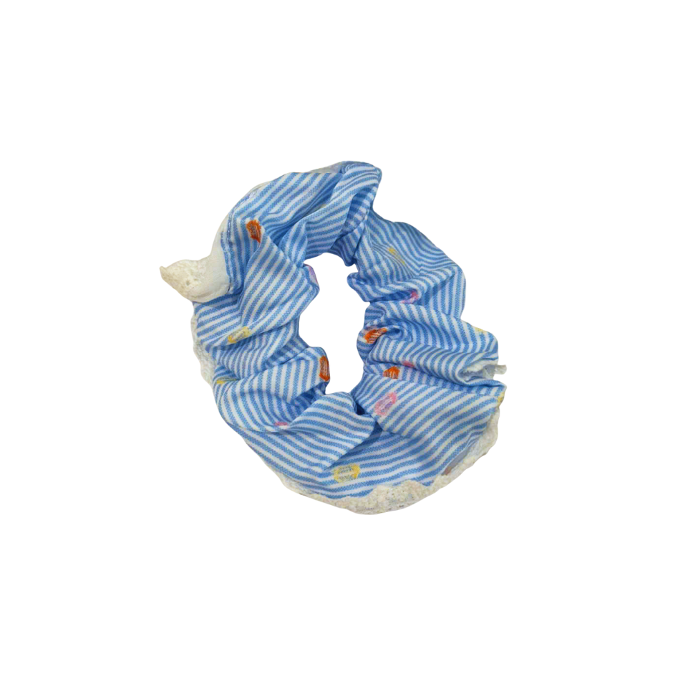  Dây Buộc Tóc Scrunchies Viền Ren (Màu Ngẫu Nhiên) 