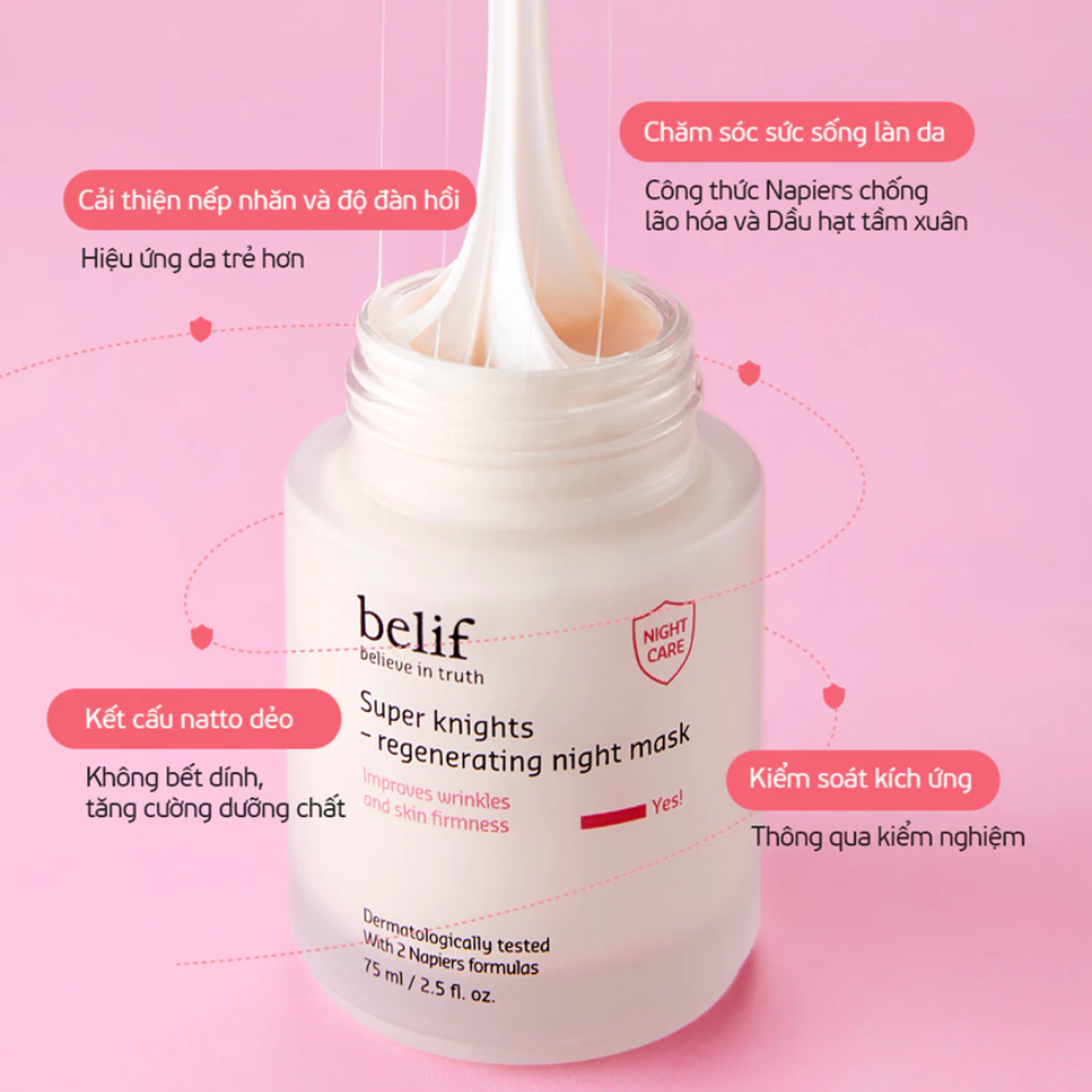  Mặt Nạ Ngủ Tái Tạo Da & Chống Lão Hóa Belif Super Knight Regenerating Night Mask 30ml 