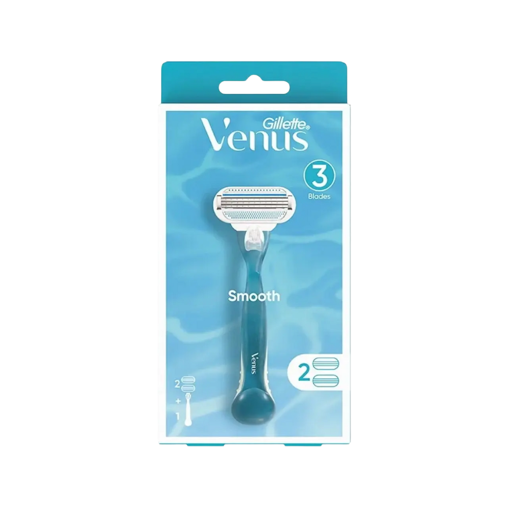  Dao Cạo Gillette Venus Smooth 2UP (1 Cán + 2 Lưỡi) 