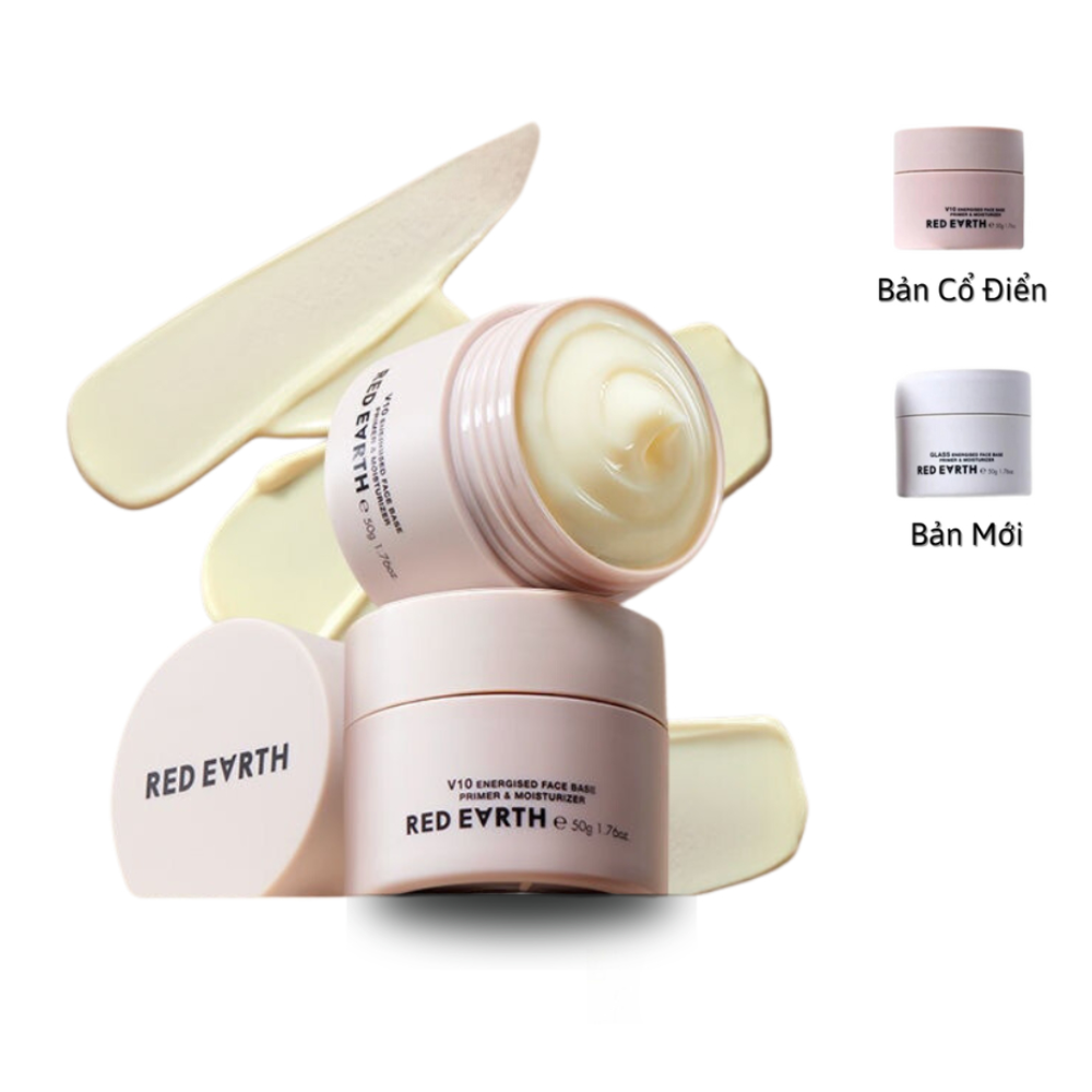  Kem Lót Red Earth V10 Energised Face Base Primer & Moisturizer 15g 