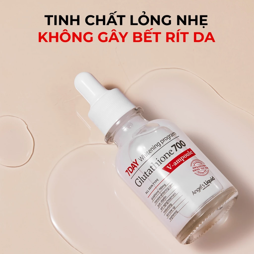 glutathione 700 dành cho da gì Tinh Chất Angel's Liquid 7 Day Whitening Program V-ampoule 30ml hair and nail support