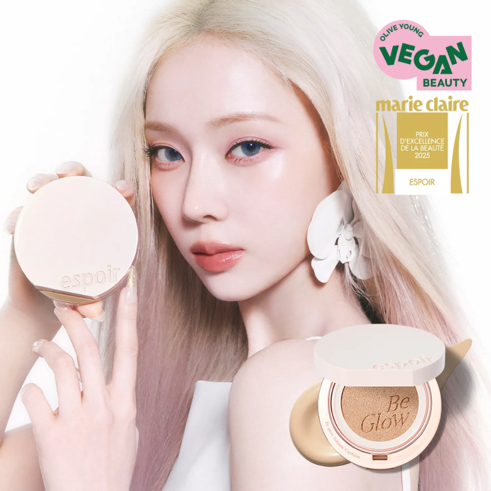  Giftset Phấn Nước Espoir Roselight Glow Collection #20 Vanilla (1 Phấn Nước + 1 Lõi Thay Thế + 1 Móc Khóa) 
