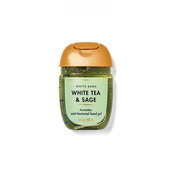 Gel Rửa Tay Khô Bath & Body Works White Tea & Sage Hand Gel 29ml