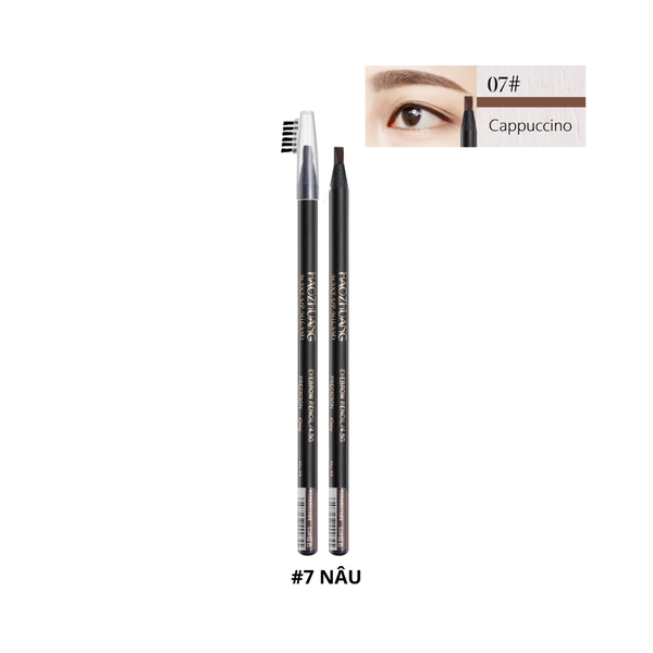 Chì Kẻ Chân Mày Phẩy Sợi Haozhuang Make Up Milano Eyebrow Pencil #7 Nâu