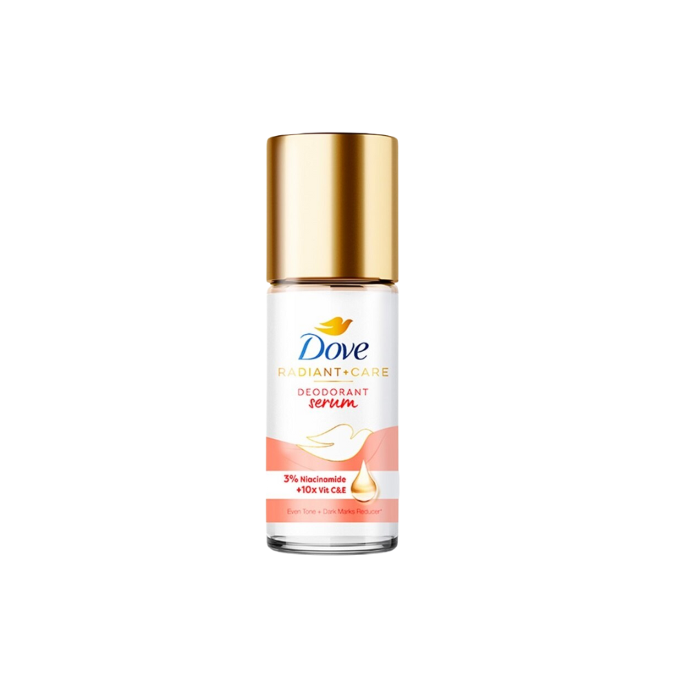  Lăn Ngăn Mùi Tinh Chất Serum, Thu Nhỏ Lỗ Chân Lông Dove Deodorant Serum 3% Niacinamide + 10X Vit C&E 45ml 
