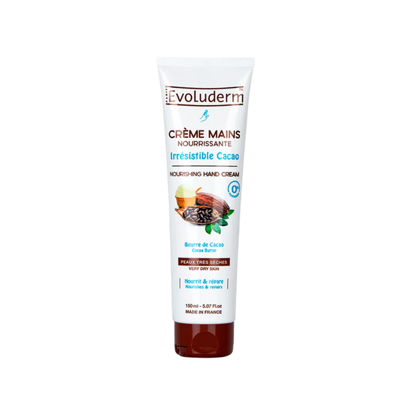 Kem Dưỡng Da Tay Cacao Cho Da Rất Khô Evoluderm Irresistible Cacao Nourishing Hand Cream 150ml
