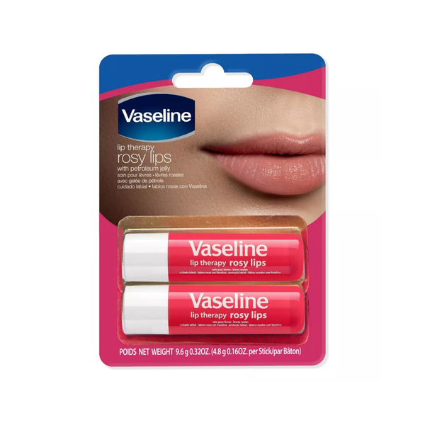 Set 2 Son Dưỡng Vaseline Lip Therapy Stick, Rosy Lips 4.8g