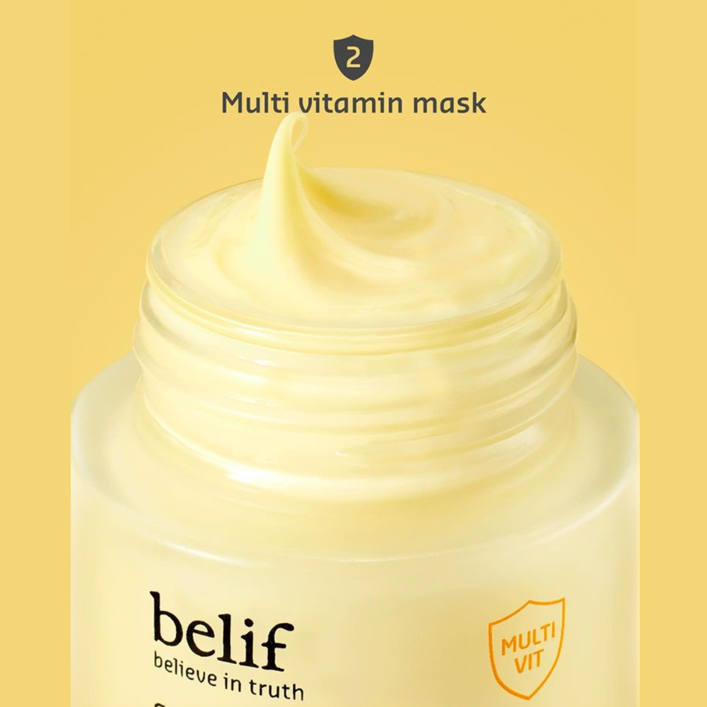  Giftset 2 Mặt Nạ Ngủ Belif Super Knights Multi Vitamin Mask Special Set 2025 (Mặt Nạ Ngủ Phục Hồi 75ml + Mặt Nạ Ngủ Tái Sinh 50ml) 