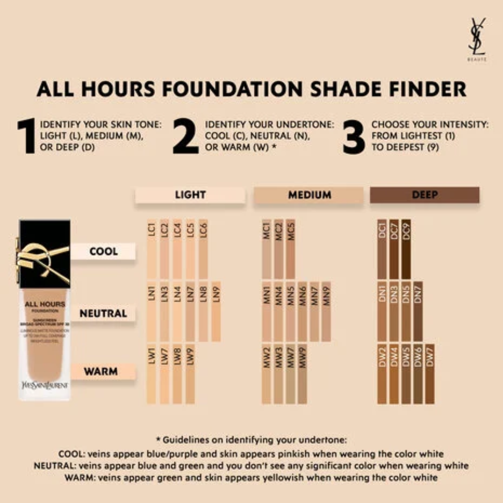  Kem Nền YSL All Hours Foundation #LC1 