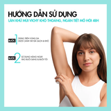  Lăn Khử Mùi Khô Thoáng Vichy 48H Anti-Perspirant Traitement Roll-On Deodorant 50ml 