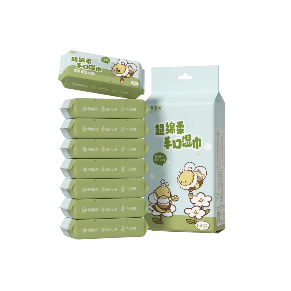  Khăn Giấy Ướt Mini Oxijim 8pcs (Bịch) 