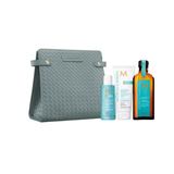  Giftset Dưỡng Ẩm Tóc Morocanoil Holiday Kit (Bộ Dầu Gội & Dầu Xả 70ml + Tinh Dầu Dưỡng 100ml + Túi Da Cao Cấp) 