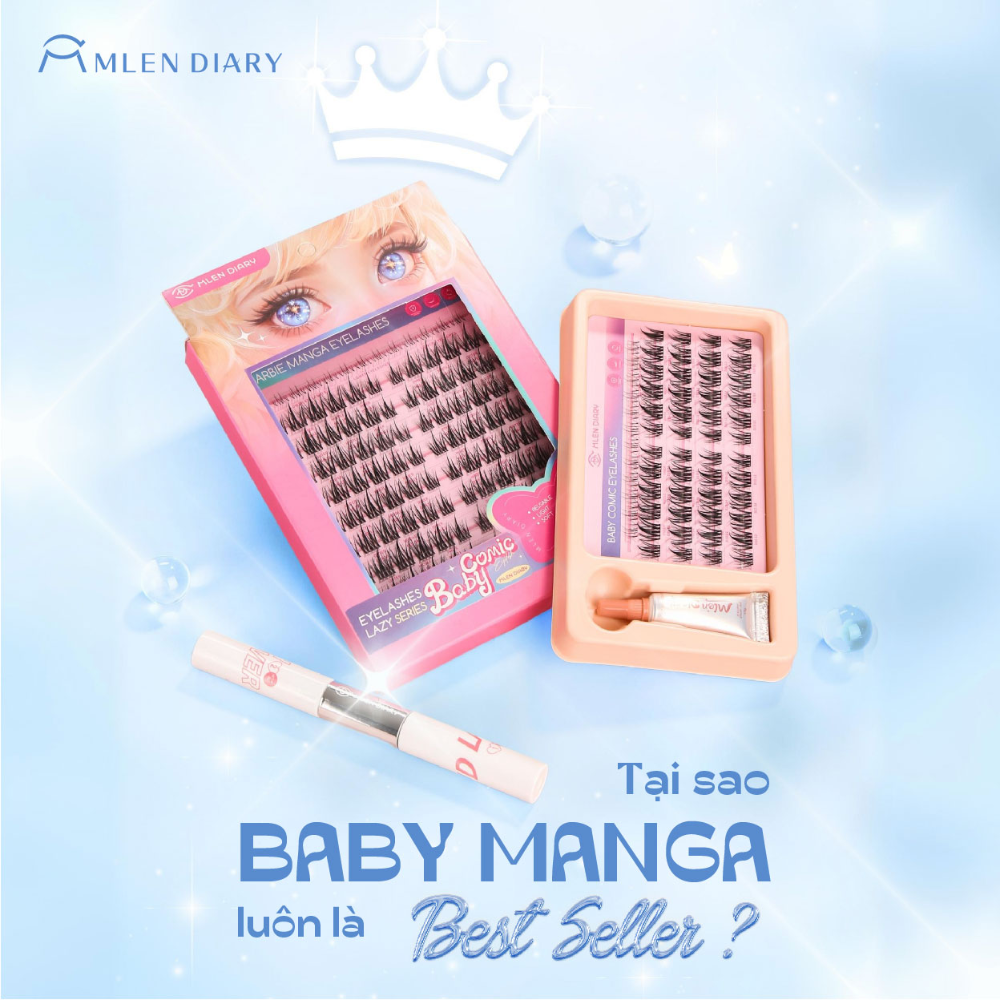  Lông Mi Giả Mlen Diary Manga - Phiên Bản Trung (Hộp Nhỏ) 