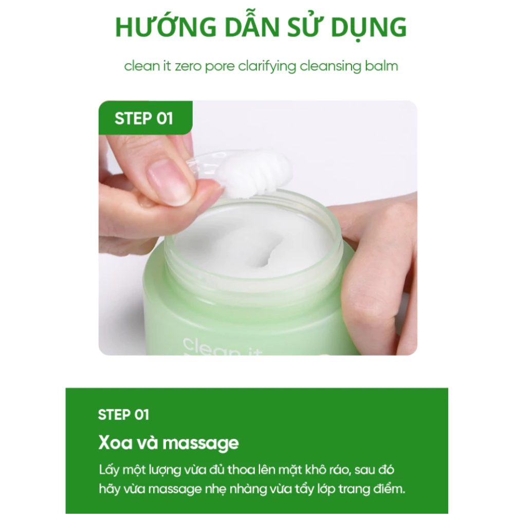  Sáp Tẩy Trang Mini Banila Co Clean It Zero Tea Tree EX Pore Clarifying Cleansing Balm 7ml 