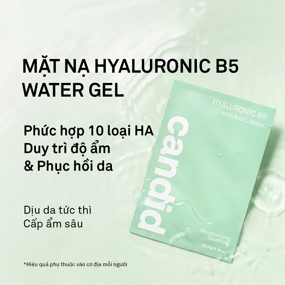  Mặt Nạ Dưỡng Ẩm Da Candid Hyaluronic B5 Water Gel Mask 22g 