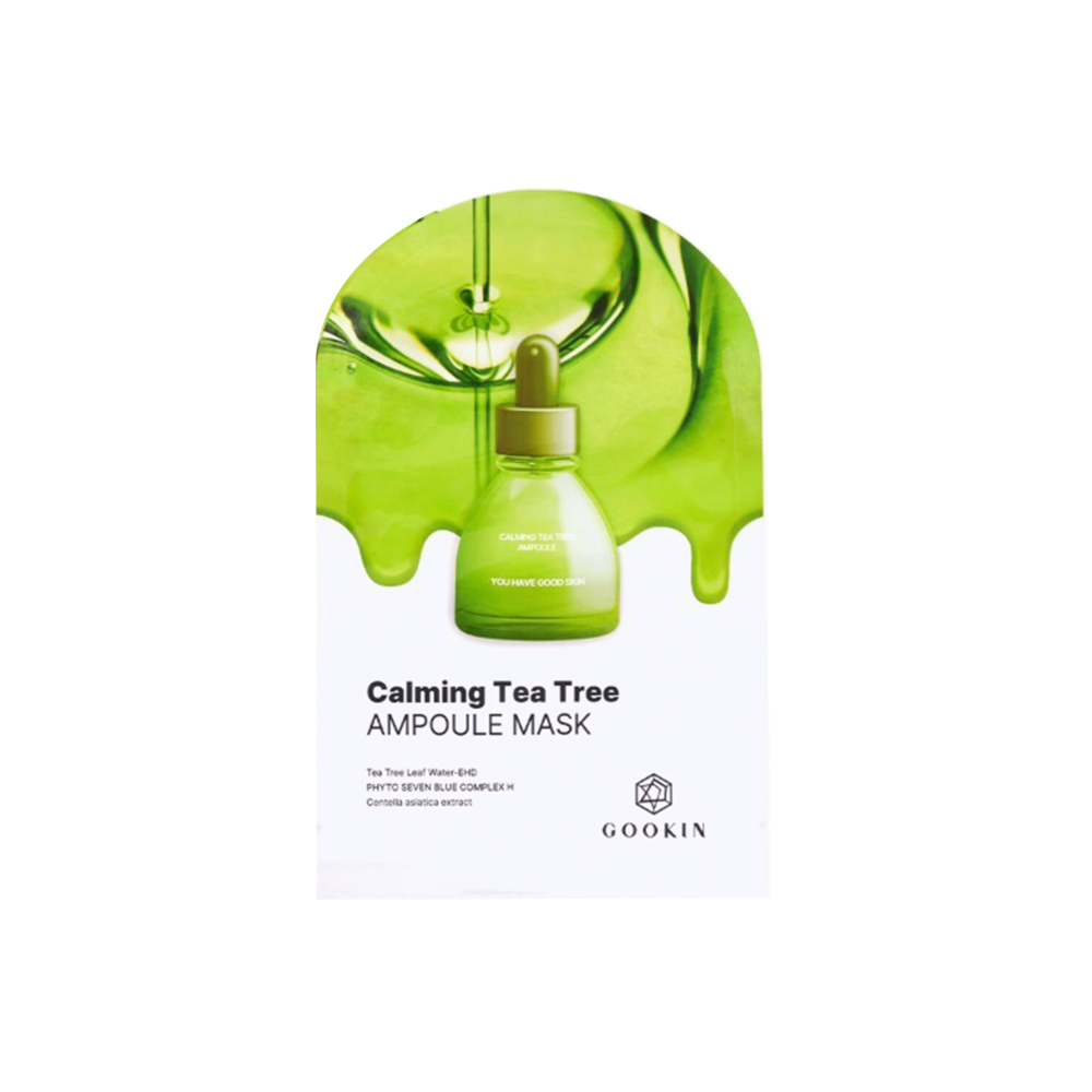  Mặt Nạ Làm Dịu, Phụ Hồi Da Gookin Calming Tea Tree Ampoule Mask 30ml 