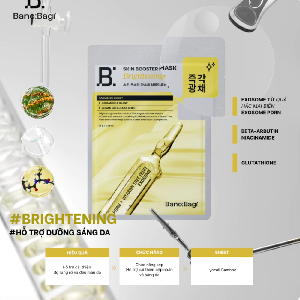  Mặt Nạ Làm Sáng Da Banobagi Skin Booster Mask 25g #Brightening 