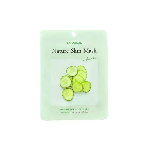 CT - Mặt Nạ Cấp Ẩm, Dưỡng Trắng Da Foodaholic cucumber Nature Skin Mask 23ml