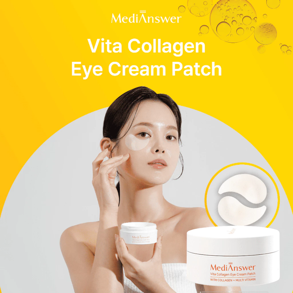  Mặt Nạ Mắt Medianswer Vita Collagen Eye Cream Patch 60 Miếng 