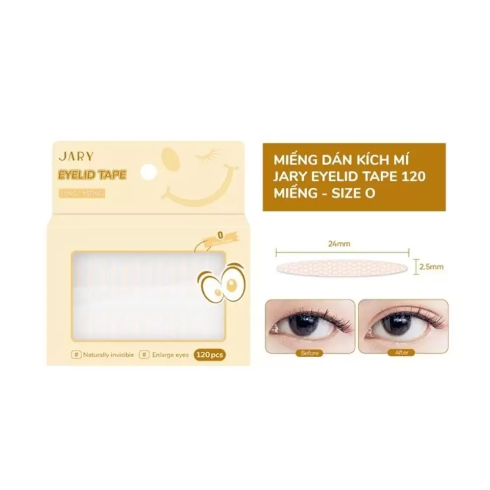  Miếng Dán Kích Mí Jary 120 Miếng - Size O 