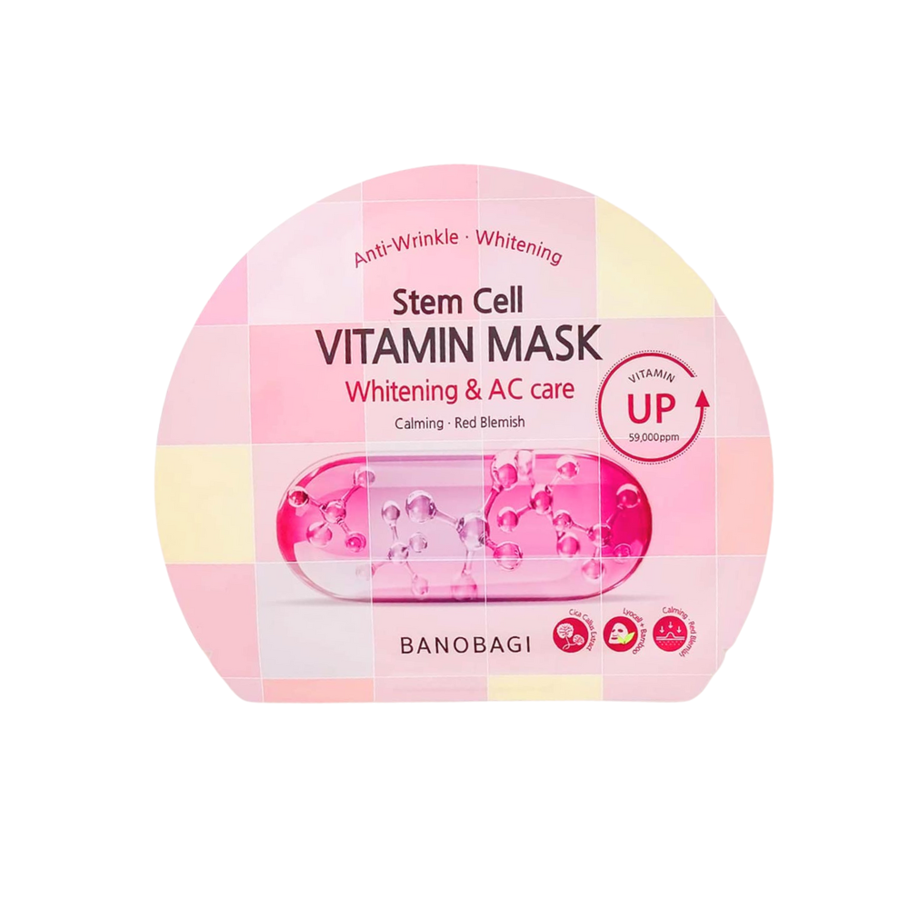 CT - Mặt Nạ Chăm Sóc Da Mụn & Dưỡng Sáng Banobagi Stem Cell Vitamin Mask Whitening & AC Care 30g 