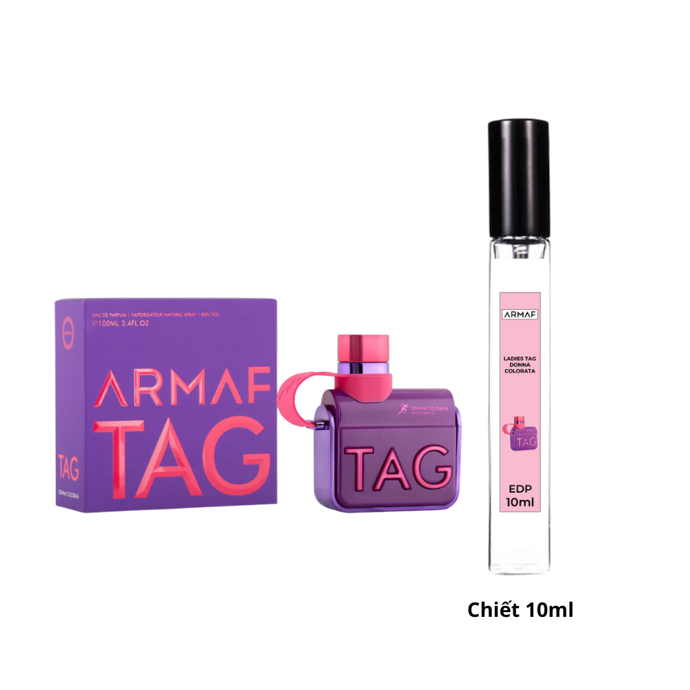  Nước Hoa Mini Nữ Armaf Ladies Tag Donna Colorata EDP Chiết 10ml 