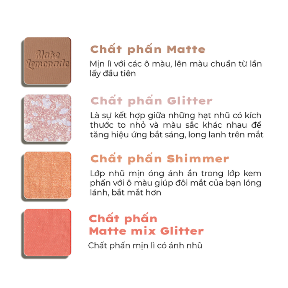  Phấn Mắt 16 Ô Lemonade Aesthetic Eyeshadow Palette 20.8g (Version 2) 