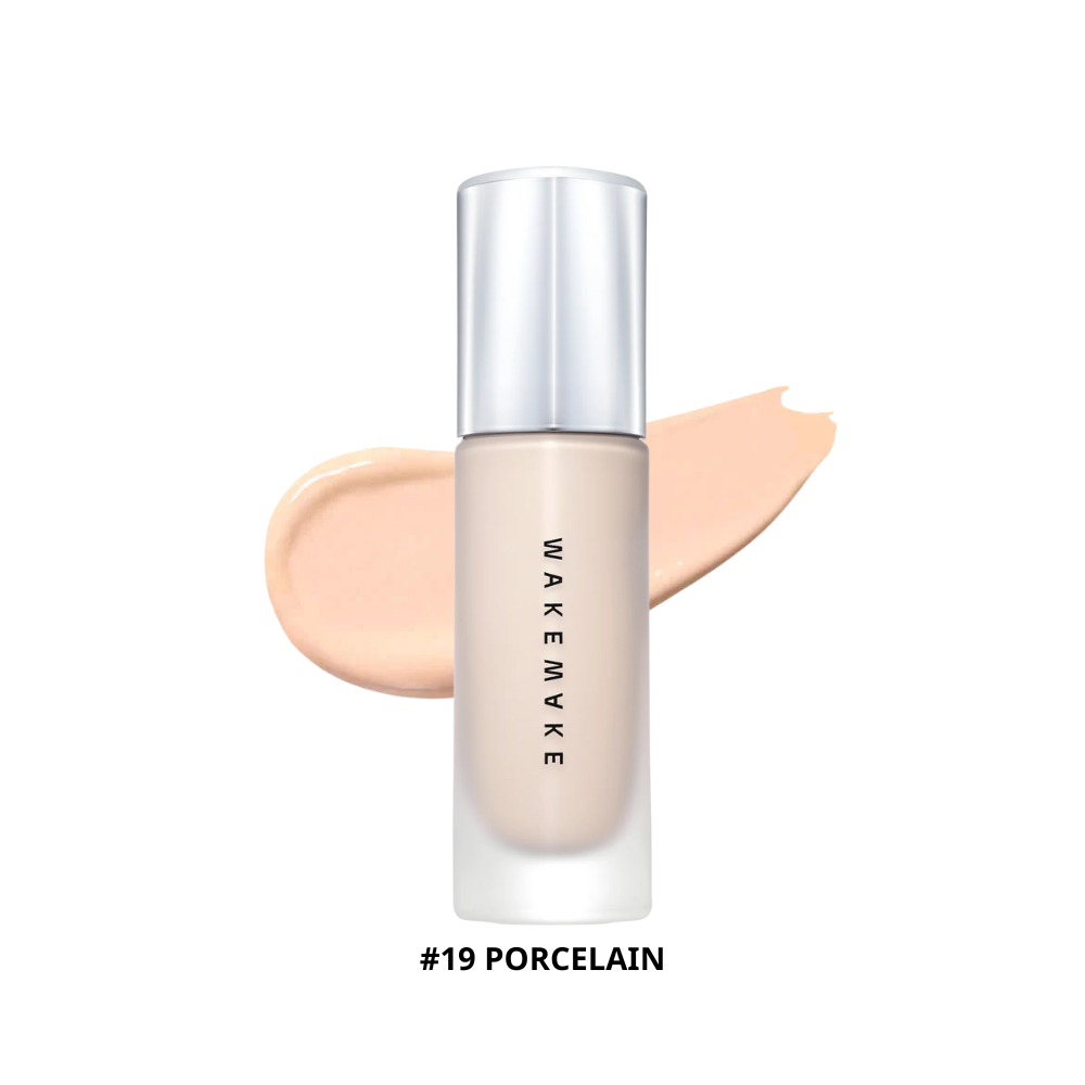  Kem Nền Wakemake Water Velvet Cover Foundation SPF38 PA++ 30ml #19 Porcelain 