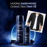  Xịt Khử Mùi Nam 72H Hương Gỗ Đen Nivea Men Deep Darkwood Deodorant Spray 150ml 